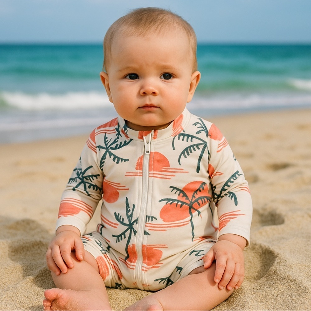 Baby Boy Bundle 0–3M Disney Mike, Carter’s Swim Sunsuit & Just One You Romper - Picture 2 of 8